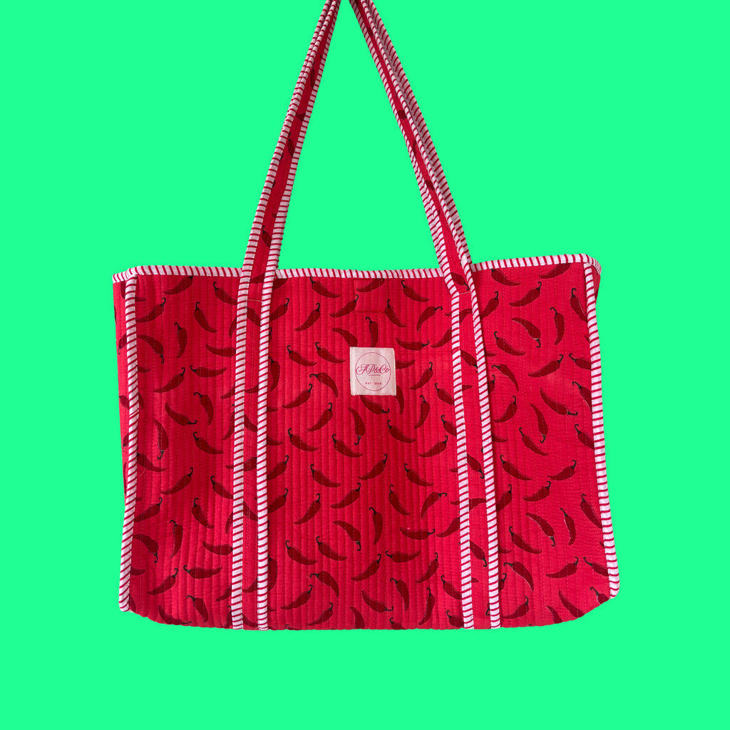 Red Chilli Pepper Large Tote Bag