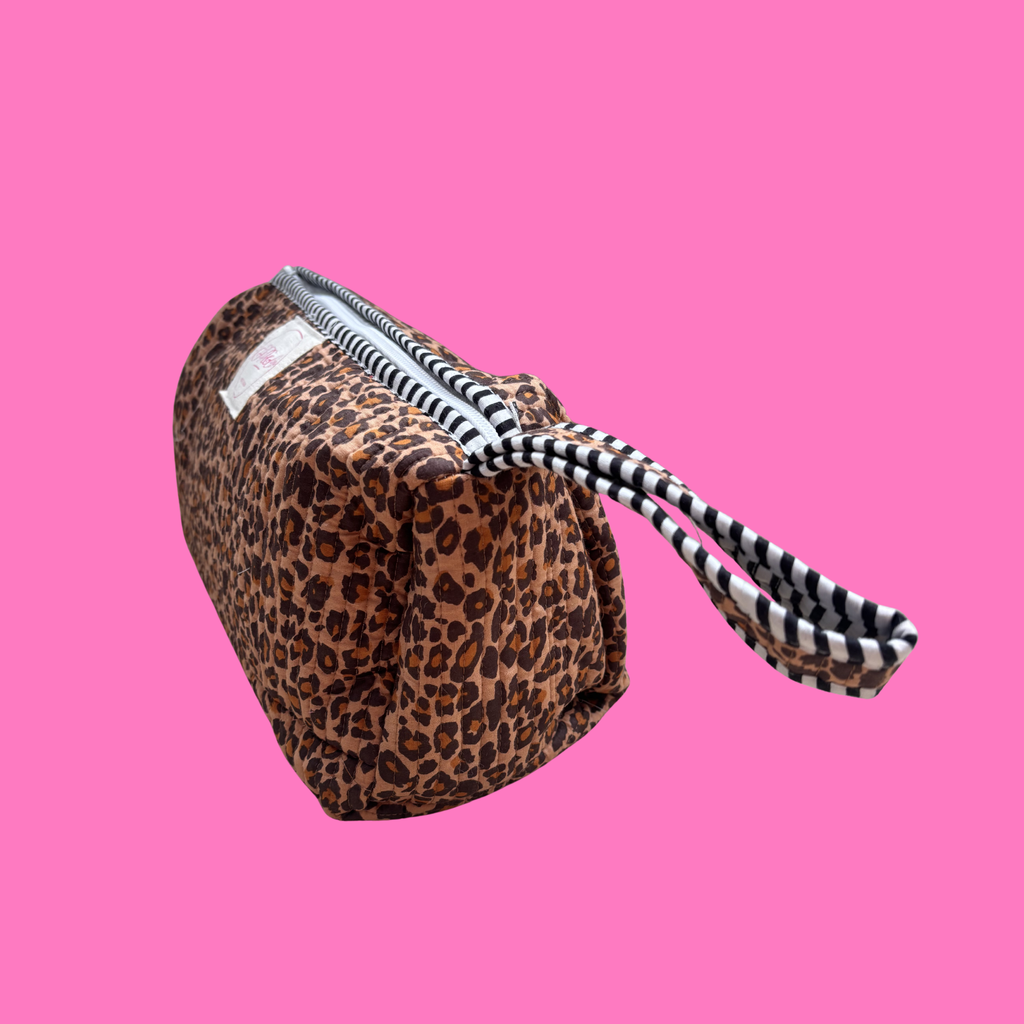 Leopard Print Hairstyling Tool Bag