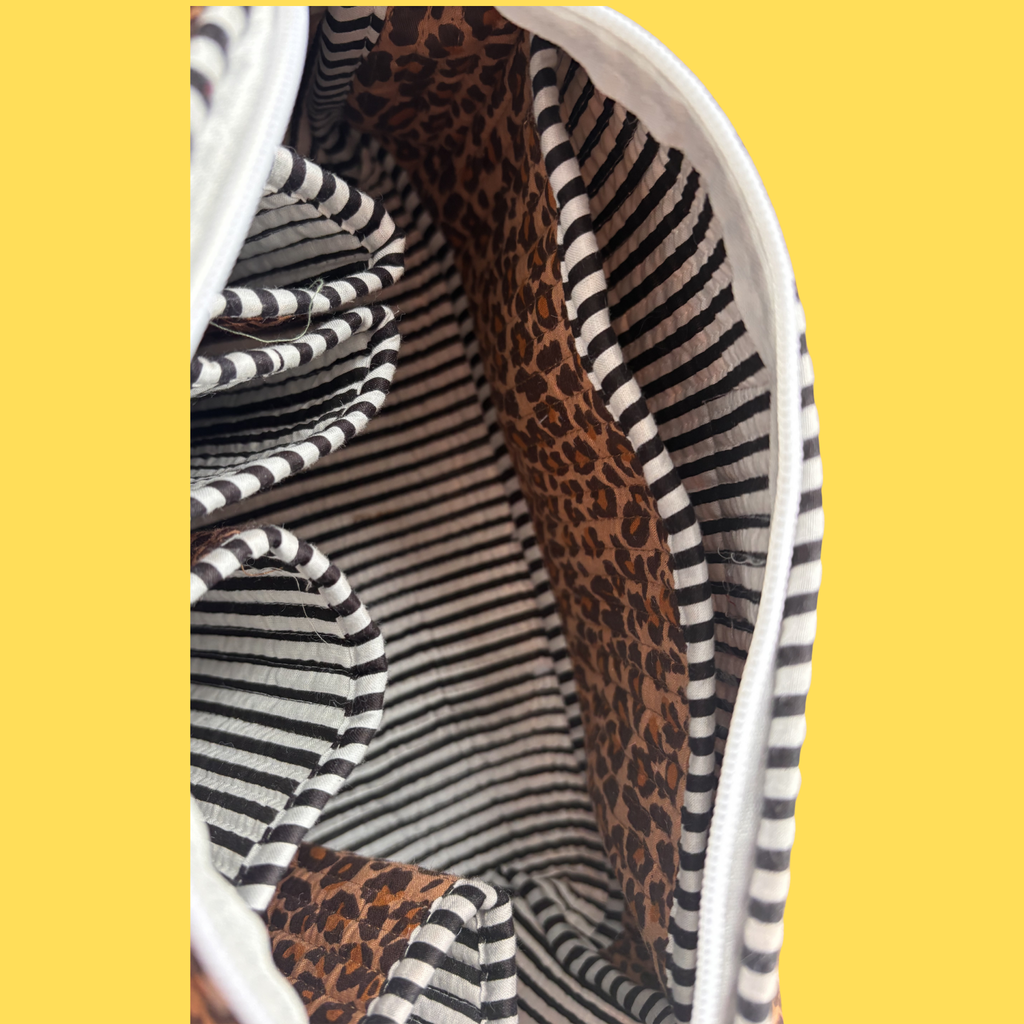 Leopard Print Hairstyling Tool Bag