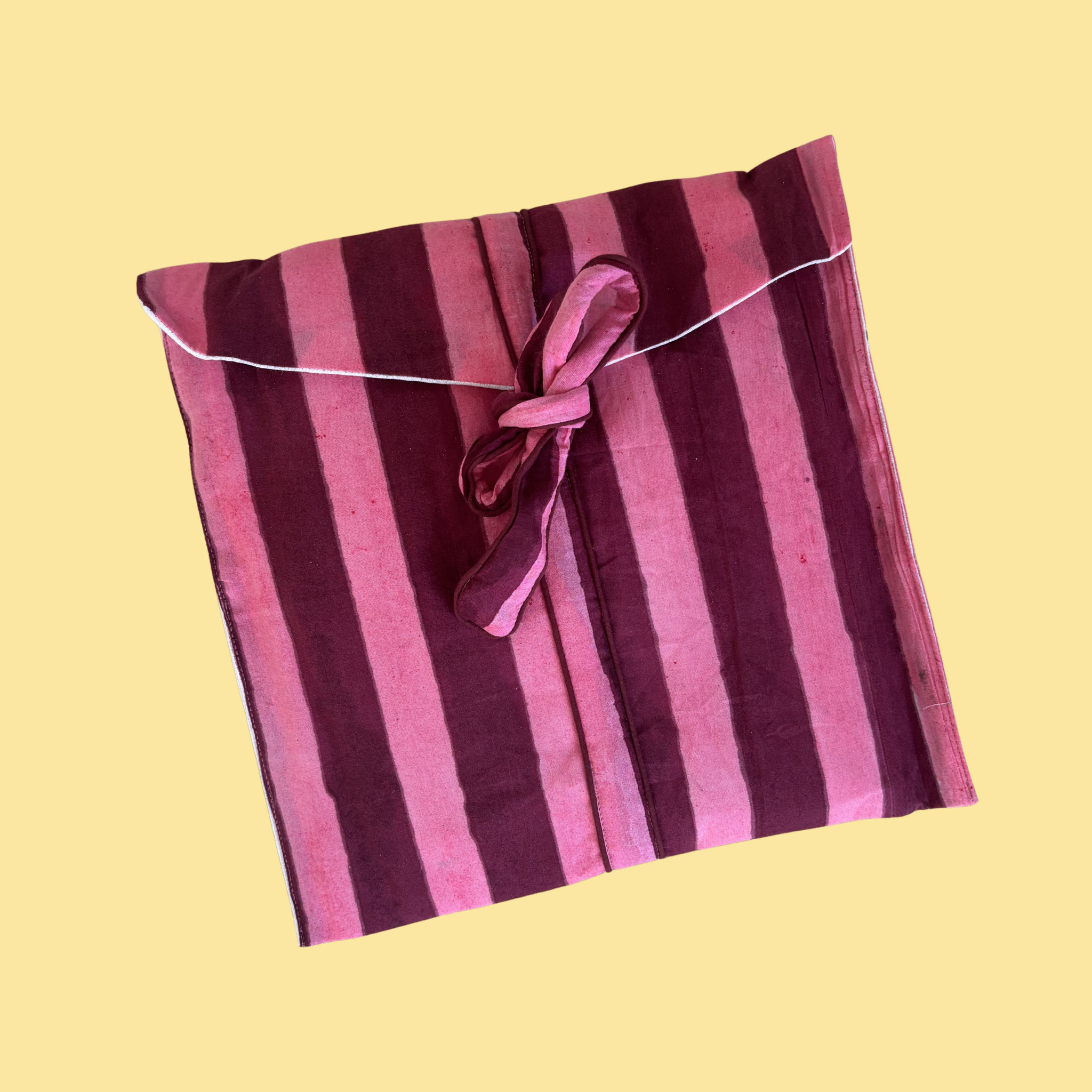 Pink & Burgundy Striped Pyjamas (Full Length)